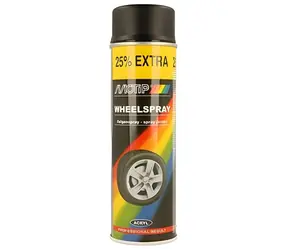 MOTIP Barva na disky černá matná / Sprej / 500 ml