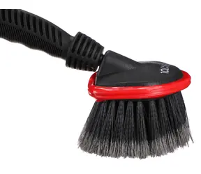 SIXTOL CAR DETAILING WASH BRUSH 2 / Krátký průtokový kartáč na mytí auta / 30,5 cm