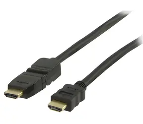 Valueline HDMI kabel otočný pozlacený konektor černá / Video kabel / 3D/4K / 3 m