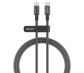 Philips DLC5060C/00 černá / Kabel / USB-C - USB-C / 2 m / Power Delivery / 3 A