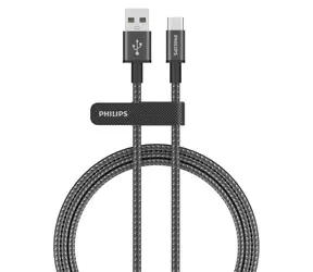 Philips DLC5060A/00 černý / Nabíjecí kabel / USB-A - USB-C / 2 m / 3 A