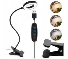 LED DML5 černá / Stolní LED lampička s klipem