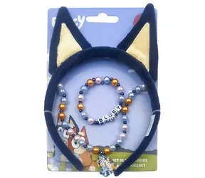 CERDÁ Sada šperků Bluey / 3 ks / náhrdelník, náramek, čelenka