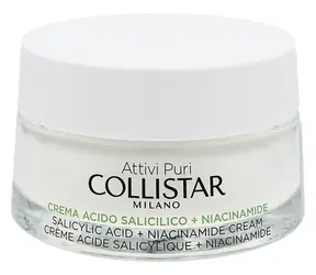 Collistar Attivi Puri Salicylic Acid + Niacinamide Zklidňující krém s kyselinou salicylovou 50 ml