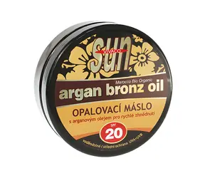 Vivaco SUN Argan Bronz Oil Opalovací máslo s bio arganovým olejem SPF 20 200 ml