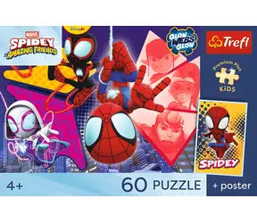 TREFL Puzzle Premium Plus Kids Avengers: Společně jsme silnější / 60 dílků / 27 x 20 cm