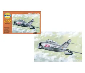 SMĚR Plastikový model MiG-15 UTI / 1:72 / plast / 15x14 cm / od 8 let