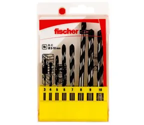 fischer CTS 8 D-C / Sada vrtáků do betonu / 3-10 mm / 8 ks