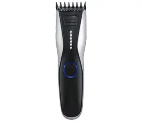 Grundig MC 6840 černo-stříbrná / Zastřihovač vlasů a vousů / rychlonabíjení / nabíjecí kabel