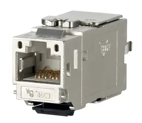 METZ CONNECT C6A K / Keystone modul RJ45 / Cat.6A / 180°