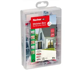 fischer Master Box DUOPOWER / Sada hmoždinek / 91 ks / DUOPOWER, DUOTEC, DUOBLADE / se šrouby