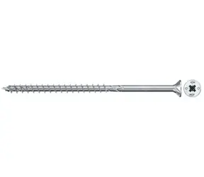 fischer PowerFast II 5,0x100 / Vrut do dřevotřísky / zápustná hlava / PZ / částečný závit / pozinkovaný / 200 ks