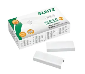 LEITZ P3 bílá / Sponky do sešívačky / 24/6 / 1000 ks / do 30 listů 80 g/m2