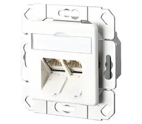 Metz Connect E-DAT C6 bílá / Datová zásuvka / Cat.6 / LSA / Pod omítku