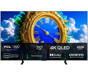 75" TCL 75A400 černá / Televize / QLED / 4K UHD / 288Hz VRR / Google TV / Wi-Fi / BT