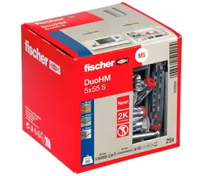 fischer DuoHM 5x55 S TX / Hmoždinka / 25 ks
