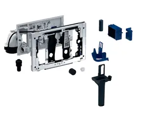 Geberit DuoFresh Sigma 8 cm chrom, manuální spouštění / Jednotka odsávání zápachu / keramický voštinový filtr