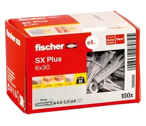 fischer SX Plus 6x30 / Hmoždinka / 100 ks