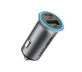 Acefast B16 šedá / Autonabíječka / USB-A + USB-C / 95W