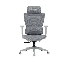 Anda Seat X-Air Mega Size XL šedá Twilight / Herní židle / síťovina / nosnost 120 kg / sklon 105-126° / 3D područky