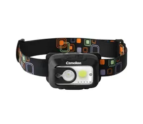Camelion LED čelovka 9W / Čelovka / 480 lm / dobíjecí / senzor pohybu