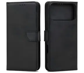 Marv Wallet Case pro Apple iPhone 18 Pro Max černá / Peněženkové pouzdro / Eko kůže / Magnetické zapínání
