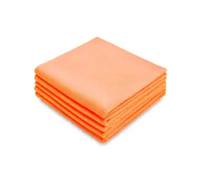 It's Win WINC-206-2 oranžová / Sada mikrovláknových leštících utěrek / 430gsm / 40x40cm / 5 ks