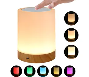 Techly Lampička bílá / Stolní lampička / Bezdrátová / RGB / Dotykové ovládání