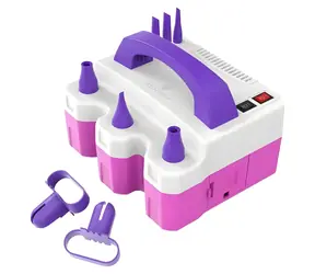 ETENWOLF Elektrická pumpa na balónky P400 / 600 W / 2600 mAh / 6 trysek / 3 režimy tlaku