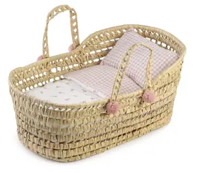 ANTONIO JUAN 92318 Mojžíšův košík pro panenku (velký) / s povlečením / pro panenky do 45 cm / od 3 let