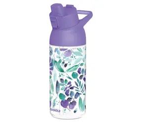 Quokka Swift 785 ml Violets / Láhev na vodu / S pítkem / Ecozen / BPA free