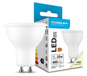 Modee LED žárovka Spot GU10 4,5W / Žárovka / náhrada za 35W / studená bílá 4000K / 400 lm