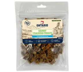ONTARIO Pochoutka Pure Nature králičí výcviková / Pamlsek pro psy / 100 g