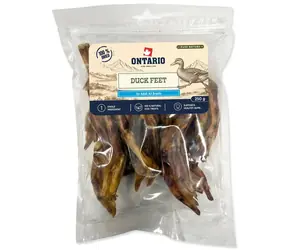Ontario Pure Nature kachní pařátky sušené / Pochoutka pro psy / 250 g