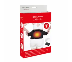 Stylies Comfort & Care černá / Nahřívací bederní pás / 3 stupně výkonu