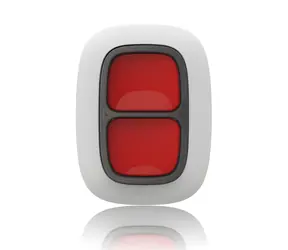 AJAX DoubleButton bílá / Bezdrátové dvojité tísňové a ovládací tlačítko / pro Ajax Hub