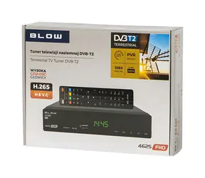4625FHD černá / Digitální tuner DVB-T2 / H.265 / HEVC / HDMI / USB / LAN