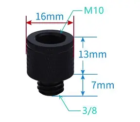 STABLECAM adaptér M10 na 3/8" černý / Adaptér / hliníková slitina / 6 g
