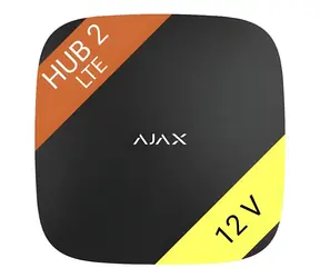 Ajax Hub 2 4G 12V černá / Centrální ovládací panel / LTE (4G) / pro systém Ajax