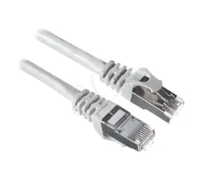 Alantec KKS6ASZA1.0 šedý / Patch kabel / S/FTP / kategorie 6A / 1 m / LSOH
