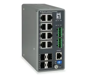 LevelOne IGU-1271 TURING / Průmyslový switch / 8x GE / 4x SFP / Managed L3 Lite / DIN lišta