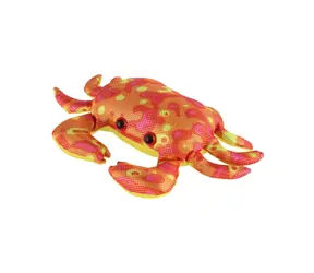 TEDDIES Mačkací antistresový krab plněný pískem / Hračka / Látka / 21 cm / 770 g / 3+