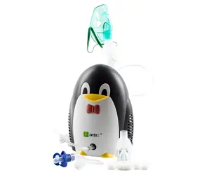 Intec Medical CN02WF Pingwin / Inhalátor / kompresorový / dětský design / nádržka 5 ml / 0,2 ml/min
