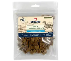 Ontario Pure Nature kachní výcviková / Pochoutka pro psy / 100 g