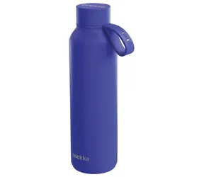 Quokka Solid modrá / Termoláhev / Nerezová / Dvouplášťová / 630 ml / S poutkem