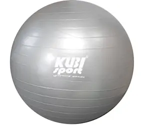 Kubisport Gym Ball Giant stříbrná / Gymnastický míč / 65 cm / do 130 kg / výška postavy 160-175 cm