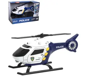 WIKY Vrtulník policejní / 17 cm / Na baterie / Světlo a zvuk / od 3 let