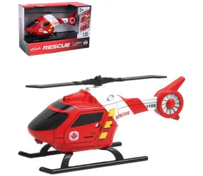 WIKY Vrtulník záchranářský / 17 cm / Na baterie / Světlo a zvuk / od 3 let