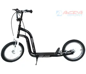 Acra Tornado černá / Koloběžka / 16"/16" nafukovací kola / od 9 let