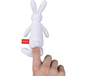 MORAVSKÁ ÚSTŘEDNA Prstový maňásek Králík Bob / Plyš / Bob a Bobek / od 0 měsíců